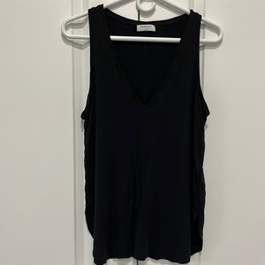 Babaton jersey tank with deep V neckline